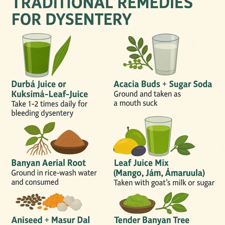 Natural Ayurvedic remedies and herbal treatments for dysentery relief and improved digestion